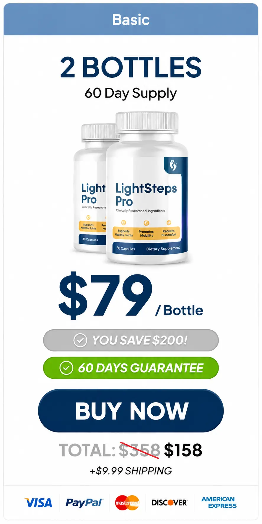 LightSteps Pro one bottle