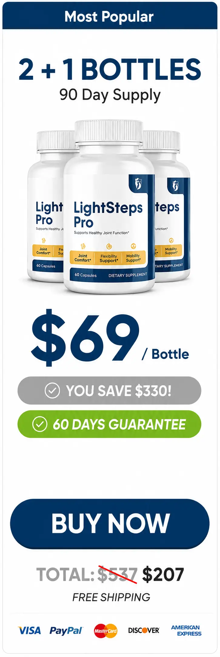 LightSteps Pro three bottles order